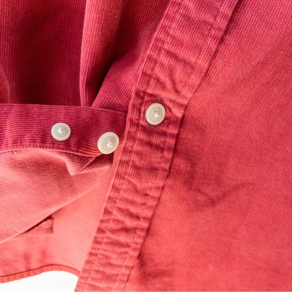Brooks Brothers | Red Corduroy Button Down Shirt - Picture 4 of 5
